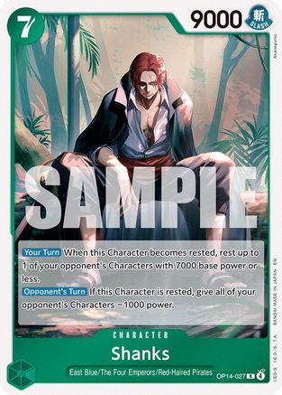 Shanks (OP14-027) - The Azure Sea's Seven Foil | Grognard Games