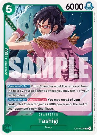 Tashigi (OP14-029) - The Azure Sea's Seven Foil | Grognard Games