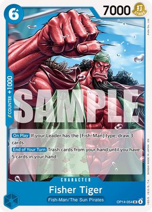 Fisher Tiger (OP14-054) - The Azure Sea's Seven | Grognard Games