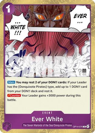 Ever White (OP14-076) - The Azure Sea's Seven Foil | Grognard Games