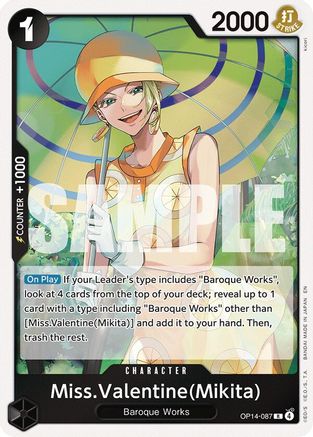 Miss.Valentine(Mikita) (OP14-087) - The Azure Sea's Seven Foil | Grognard Games