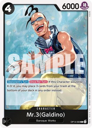 Mr.3(Galdino) (OP14-092) - The Azure Sea's Seven Foil | Grognard Games