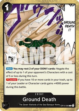 Ground Death (OP14-096) - The Azure Sea's Seven Foil | Grognard Games