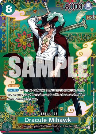 Dracule Mihawk - OP12-030 (SP) (OP12-030) - The Azure Sea's Seven Foil | Grognard Games