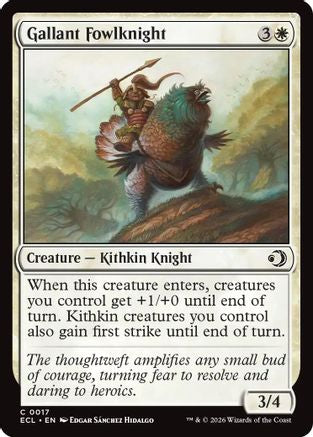 Gallant Fowlknight (ECL-017) - Lorwyn Eclipsed Foil | Grognard Games