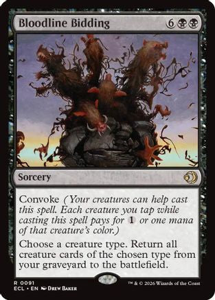 Bloodline Bidding (ECL-091) - Lorwyn Eclipsed Foil | Grognard Games