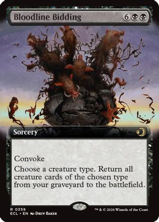 Bloodline Bidding (Extended Art) (ECL-359) - Lorwyn Eclipsed | Grognard Games