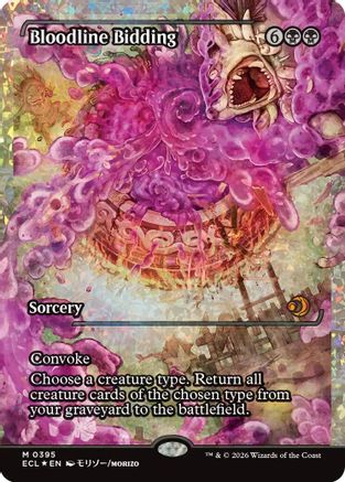 Bloodline Bidding (Showcase) (Fracture Foil) (ECL-395) - Lorwyn Eclipsed Foil | Grognard Games