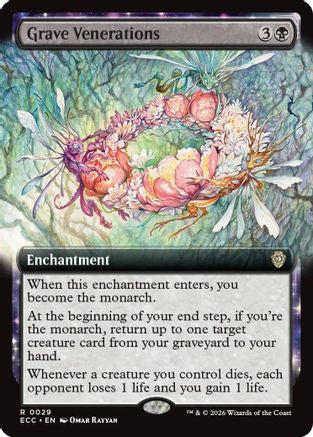 Grave Venerations (Extended Art) (ECC-029) - Commander: Lorwyn Eclipsed | Grognard Games