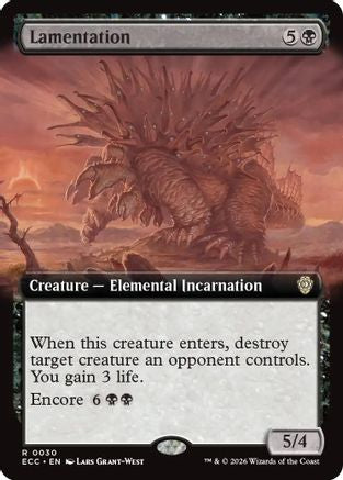 Lamentation (Extended Art) (ECC-030) - Commander: Lorwyn Eclipsed | Grognard Games