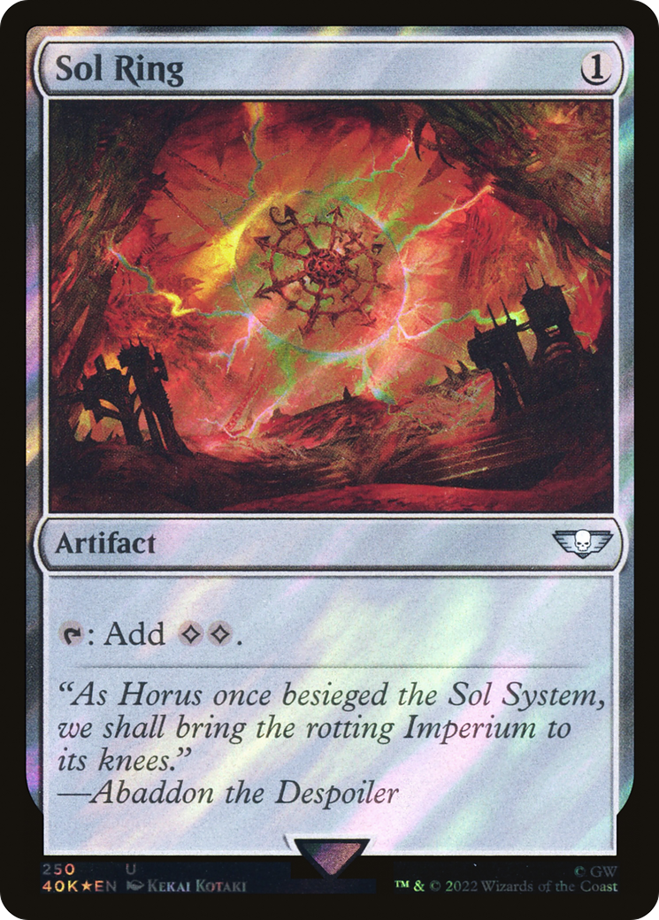 Sol Ring (250) (Surge Foil) [Universes Beyond: Warhammer 40,000] | Grognard Games