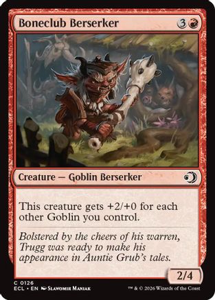 Boneclub Berserker (ECL-126) - Lorwyn Eclipsed | Grognard Games