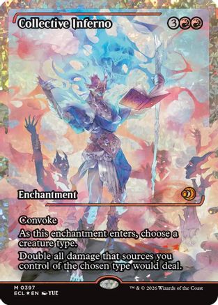 Collective Inferno (Showcase) (Fracture Foil) (ECL-397) - Lorwyn Eclipsed Foil | Grognard Games
