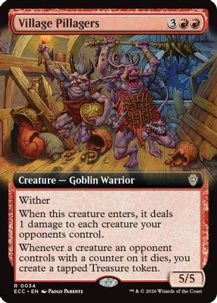 Village Pillagers (Extended Art) (ECC-034) - Commander: Lorwyn Eclipsed | Grognard Games