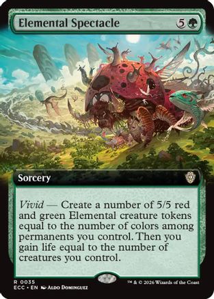 Elemental Spectacle (Extended Art) (ECC-035) - Commander: Lorwyn Eclipsed | Grognard Games