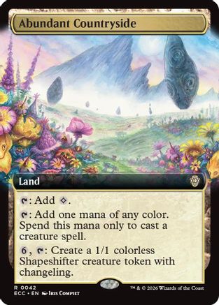 Abundant Countryside (Extended Art) (ECC-042) - Commander: Lorwyn Eclipsed | Grognard Games