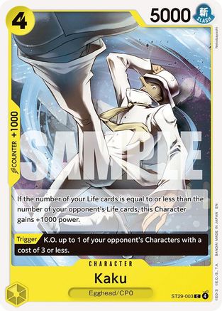 Kaku (ST29-003) - Starter Deck 29: Egghead | Grognard Games