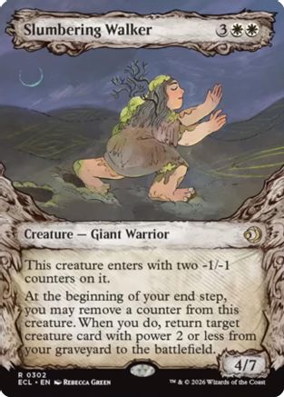 Slumbering Walker (Showcase) (ECL-302) - Lorwyn Eclipsed Foil | Grognard Games