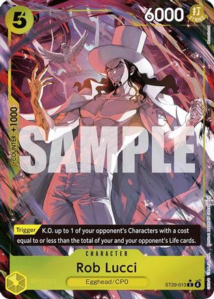 Rob Lucci (Full Art) (ST29-013) - Starter Deck 29: Egghead Foil | Grognard Games