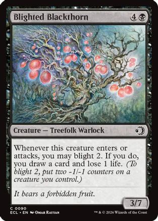 Blighted Blackthorn (ECL-090) - Lorwyn Eclipsed Foil | Grognard Games