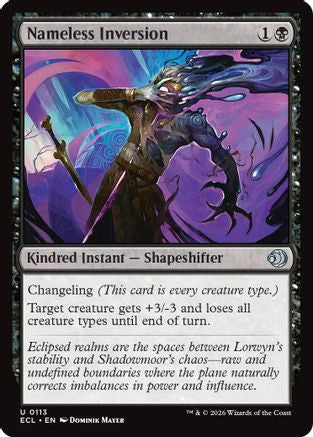 Nameless Inversion (ECL-113) - Lorwyn Eclipsed Foil | Grognard Games