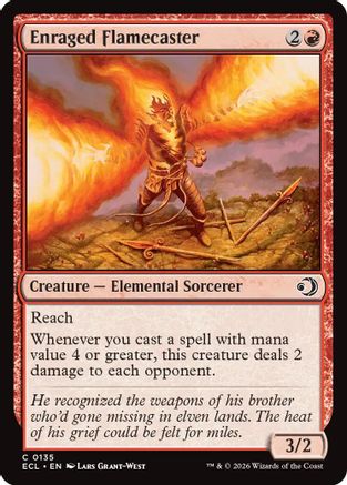 Enraged Flamecaster (ECL-135) - Lorwyn Eclipsed Foil | Grognard Games