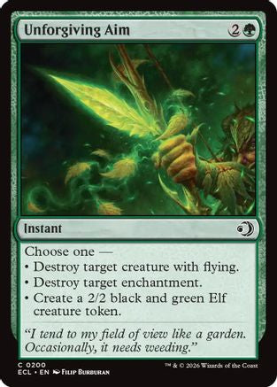 Unforgiving Aim (ECL-200) - Lorwyn Eclipsed | Grognard Games