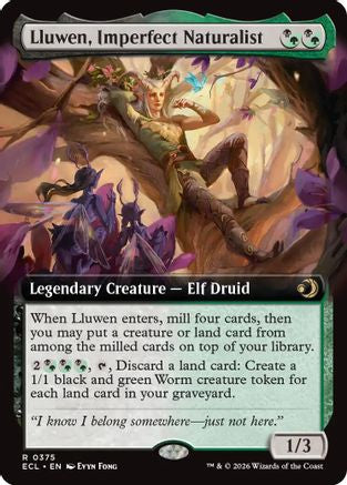 Lluwen, Imperfect Naturalist (Extended Art) (ECL-375) - Lorwyn Eclipsed | Grognard Games