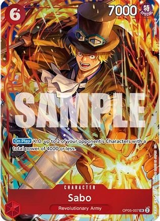 Sabo (Illustration Box Vol.5) (OP05-007) - One Piece Promotion Cards Foil | Grognard Games