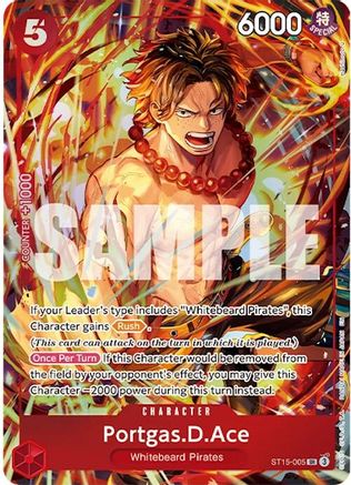 Portgas.D.Ace (Illustration Box Vol.5) (ST15-005) - One Piece Promotion Cards Foil | Grognard Games