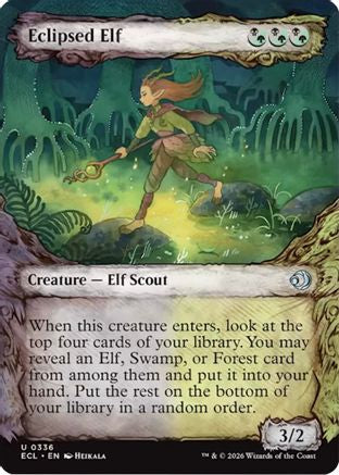 Eclipsed Elf (Showcase) (ECL-336) - Lorwyn Eclipsed Foil | Grognard Games