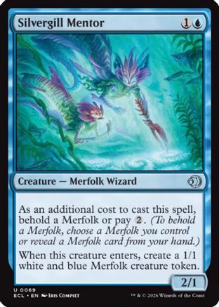 Silvergill Mentor (ECL-069) - Lorwyn Eclipsed Foil | Grognard Games