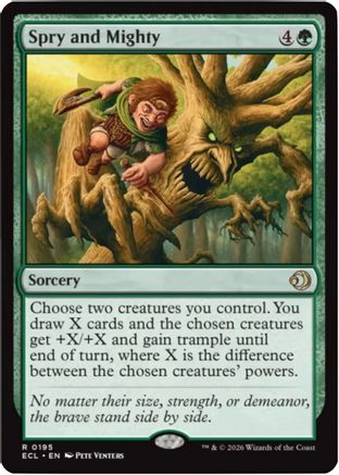 Spry and Mighty (ECL-195) - Lorwyn Eclipsed Foil | Grognard Games