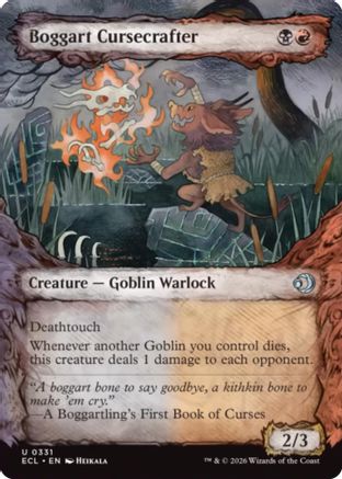 Boggart Cursecrafter (Showcase) (ECL-331) - Lorwyn Eclipsed Foil | Grognard Games