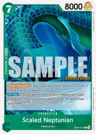 Scaled Neptunian (EB04-011) - The Azure Sea's Seven Release Event Cards | Grognard Games