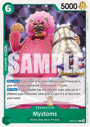 Mystoms (EB04-017) - The Azure Sea's Seven Release Event Cards | Grognard Games
