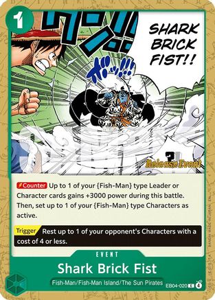 Shark Brick Fist (EB04-020) - The Azure Sea's Seven Release Event Cards | Grognard Games