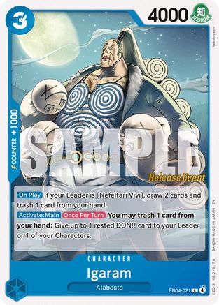 Igaram (EB04-021) - The Azure Sea's Seven Release Event Cards | Grognard Games