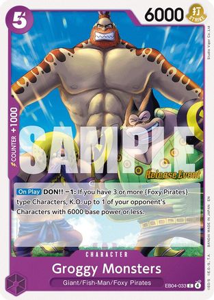 Groggy Monsters (EB04-033) - The Azure Sea's Seven Release Event Cards | Grognard Games