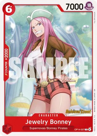 Jewelry Bonney (OP14-007) - The Azure Sea's Seven Release Event Cards | Grognard Games
