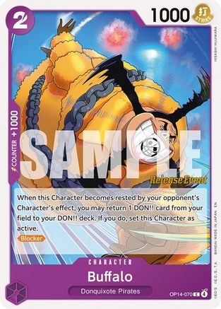 Buffalo (OP14-070) - The Azure Sea's Seven Release Event Cards | Grognard Games