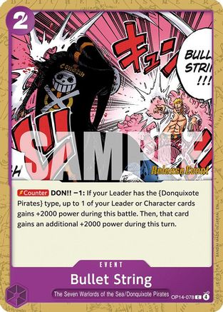 Bullet String (OP14-078) - The Azure Sea's Seven Release Event Cards | Grognard Games