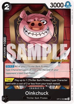 Oinkchuck (OP14-082) - The Azure Sea's Seven Release Event Cards | Grognard Games
