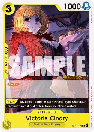 Victoria Cindry (OP14-109) - The Azure Sea's Seven Release Event Cards | Grognard Games