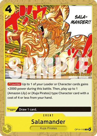 Salamander (OP14-116) - The Azure Sea's Seven Release Event Cards | Grognard Games