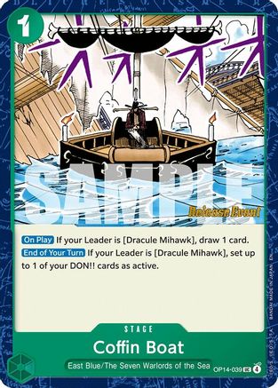 Coffin Boat (OP14-039) - The Azure Sea's Seven Release Event Cards | Grognard Games