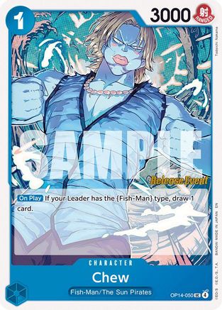 Chew (OP14-050) - The Azure Sea's Seven Release Event Cards | Grognard Games