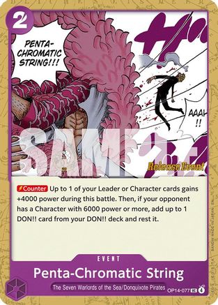 Penta-Chromatic String (OP14-077) - The Azure Sea's Seven Release Event Cards | Grognard Games