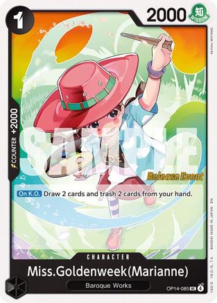 Miss.Goldenweek(Marianne) (OP14-085) - The Azure Sea's Seven Release Event Cards | Grognard Games