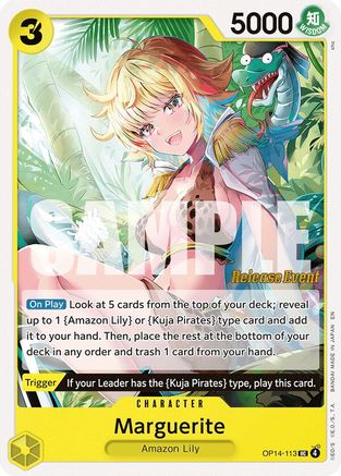 Marguerite (OP14-113) - The Azure Sea's Seven Release Event Cards | Grognard Games